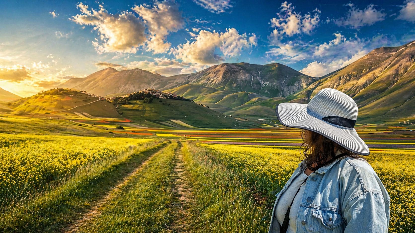 fioritura castelluccio trekking passeggiata